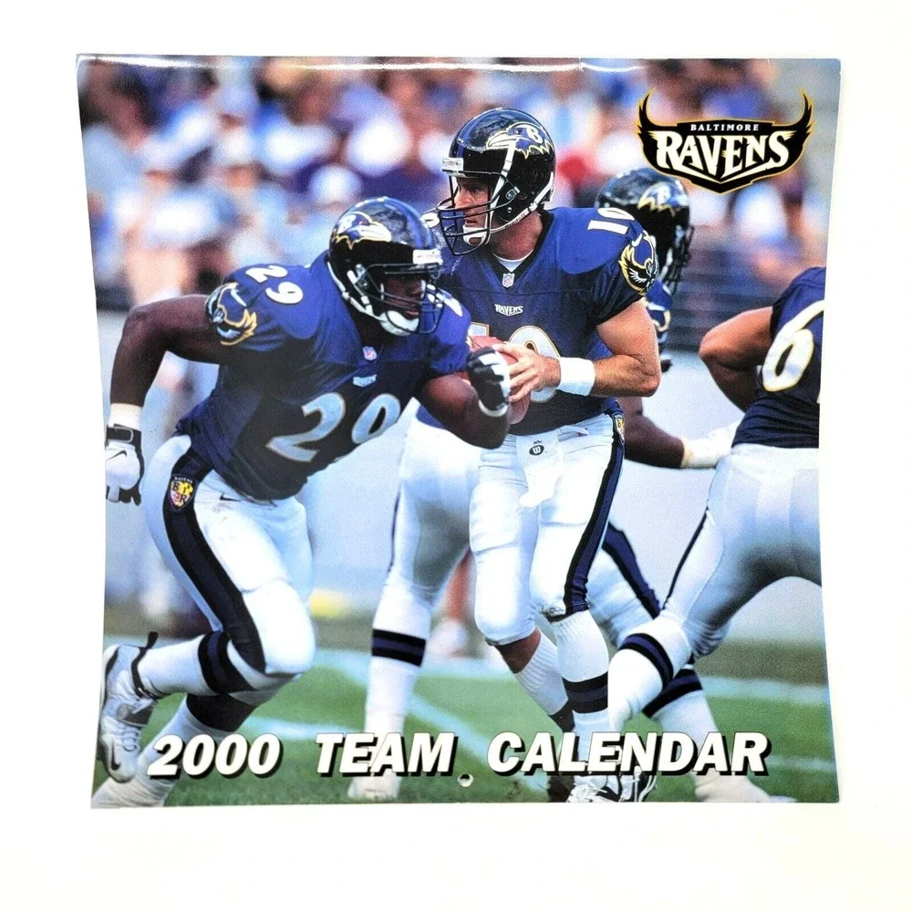 NFL Baltimore‎ Ravens 2000 Team Calendar Turner and Company 12